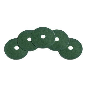 20 inch Green Low Speed Round Floor Scrubbing Pads - Case of 5