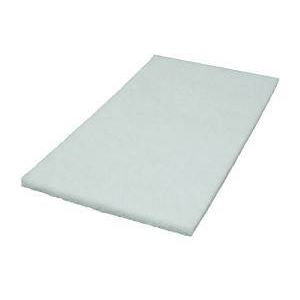 14" x 20" White Rectangular Floor Polishing Pad Thumbnail