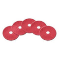 CleanFreak® 20" Round Red Light Duty Floor Scrubbing Pads (5 Pack) Thumbnail