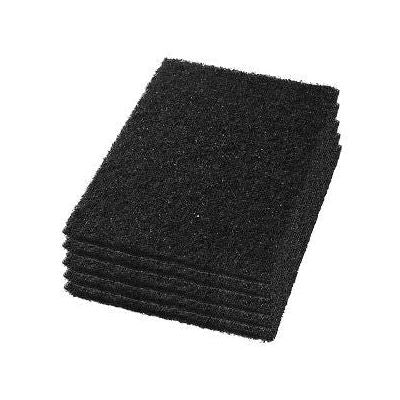 14 x 28 inch Black Wet Floor Finish Stripping Pads (5 Pack) Thumbnail