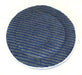 20" Trusted Clean Eco-Friendly Grey & Blue Striped Heavy Duty Microfiber Carpet Scrubbing Bonnet (#ASP19M) Thumbnail
