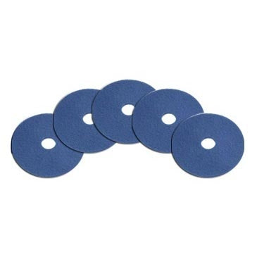 12 inch Blue Medium Duty Floor Scrubbing Pads (5 Pack) Thumbnail