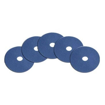 12 inch Blue Medium Duty Floor Scrubbing Pads (5 Pack)