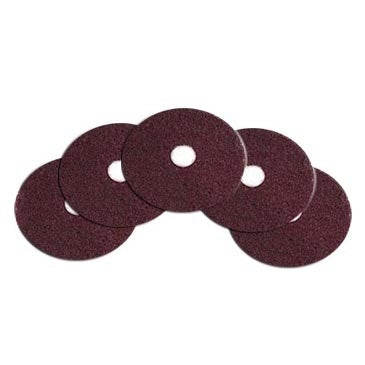 13 inch Burgundy Extremely Aggressive Floor Stripping Pads (5 Pack) Thumbnail