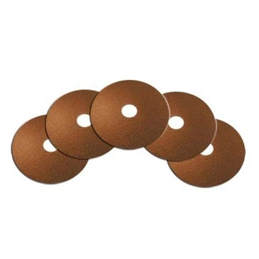 15" Brown Medium Duty Floor Stripping Pads (5 Pack)