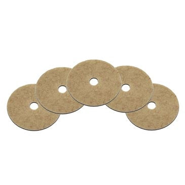 24 inch Natural Coconut High Speed Floor Burnishing Pads (5 Pack)