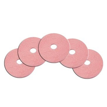 28 inch Pink Aggressive Floor Burnishing Pads (5 Pack)