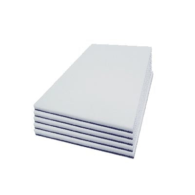 Case of 5 Rectangular Melamine Floor Cleaning Pads - 18", 20", 24" & 28"