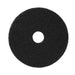 15 inch Round Black Floor Stripping Pad w/ Removable Center Hole Thumbnail
