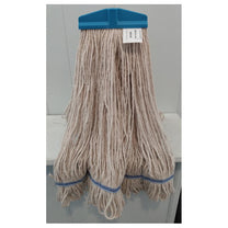 White Synthetic Yarn General Purpose Floor Cleaning & Stripping Mop w/ Threaded Head (Medium) - Looped End Thumbnail