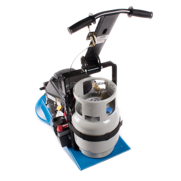 Propane Floor Burnisher Rear View with Handle & Propane Tank Thumbnail
