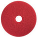6.5 inch Red Floor Pad with Removable Center Hole Thumbnail