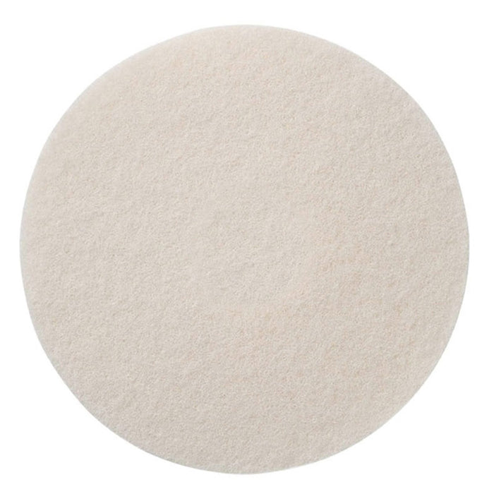 6.5" Round White Floor Buffing Pad Thumbnail