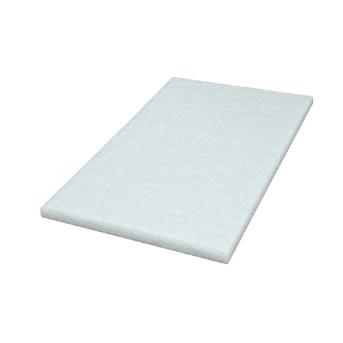 14" x 20" White Rectangular Floor Polishing Pad Thumbnail