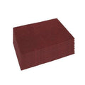 14" x 28" Maroon Eco-Prep Rectangular Floor Finish Removal Stripping Pads (10 Pack)