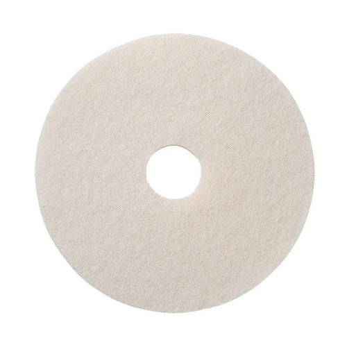 17" White Floor Buffing & Polishing Pads (5 Pack) — FloorBuffers.com