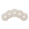 17 inch White Commercial Floor Buff Pads - 5 per Case