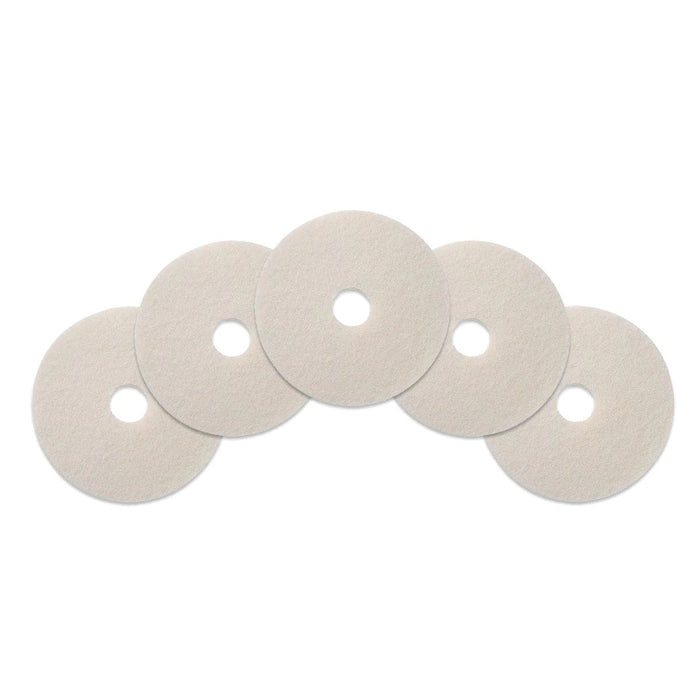17 inch White Commercial Floor Buff Pads - 5 per Case Thumbnail