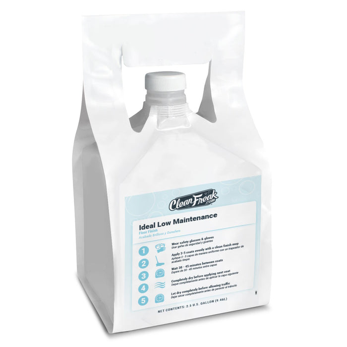 2.5 Gallon FlexMax™ Pouch of CleanFreak® 'Ideal Low Maintenance' 16% Solids Floor Finish for Hard Floors