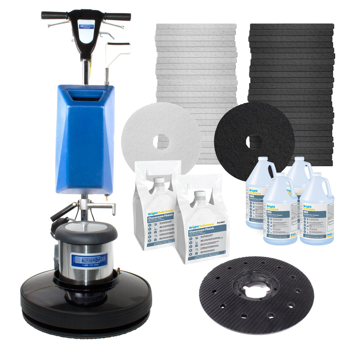 Commercial Floor Stripping & Refinishing Floor Buffer Combo Package ...