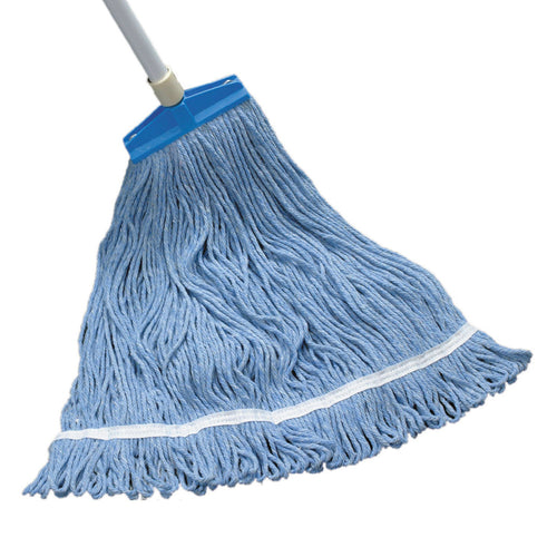 Blue Cotton and Rayon Medium Floor Mop Thumbnail