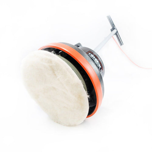 Oreck Lambs Wool Hard Floor Cleaning Bonnet - 12" Round Underneath Orbiter Thumbnail