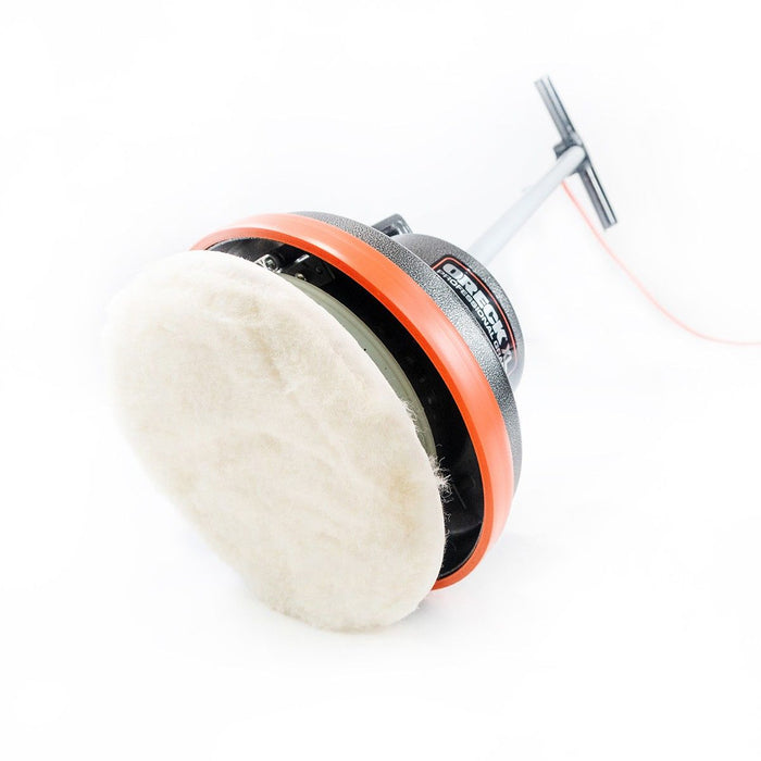 Oreck Lambs Wool Hard Floor Cleaning Bonnet - 12" Round Underneath Orbiter