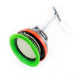 Green 12" Stone Floor Scrubbing Brush Underneath the Oreck® Orbiter®