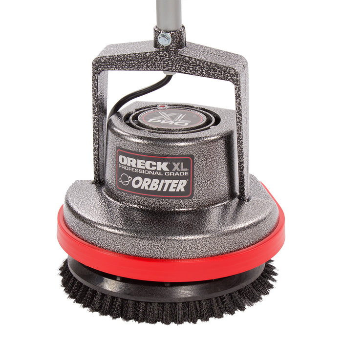 Oreck Buffer Carpet Scrubbing Brush - on machine
