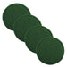20" Green Turf Pad for Heavy Duty Grout Scrubbing w/ a Floor Buffer (4 Pack)