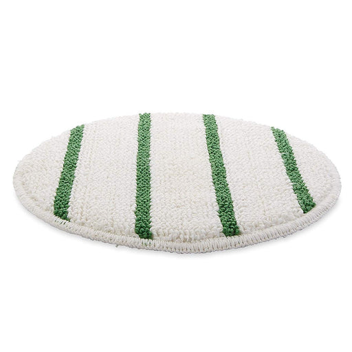 Green Striped Round Carpet Cleaning Bonnet for 20 inch Floor Buffers