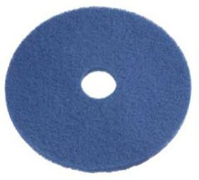 6.5 inch Round Blue Scrubbing Pad with Removable Center Hole Thumbnail