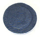 17" Trusted Clean Eco-Friendly Grey & Blue Striped Heavy Duty Microfiber Carpet Scrubbing Bonnet (#ASP17M)