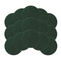 6.5" Green Deep Cleaning Floor Pads (15 Pack)