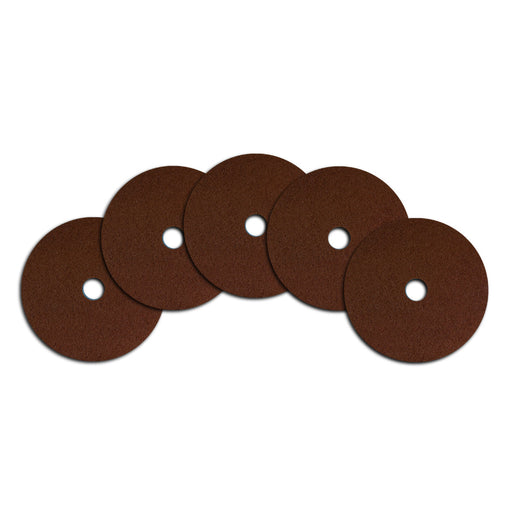 20 inch Brown Wet or Dry Floor Stripping Pads (5 Pack) Thumbnail
