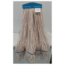 White Synthetic Yarn General Purpose Floor Cleaning & Stripping Mop w/ Threaded Head (Medium) - Looped End