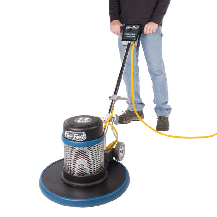 CleanFreak® 20 inch Floor Buffer Being Used to Scrub a Floor Thumbnail