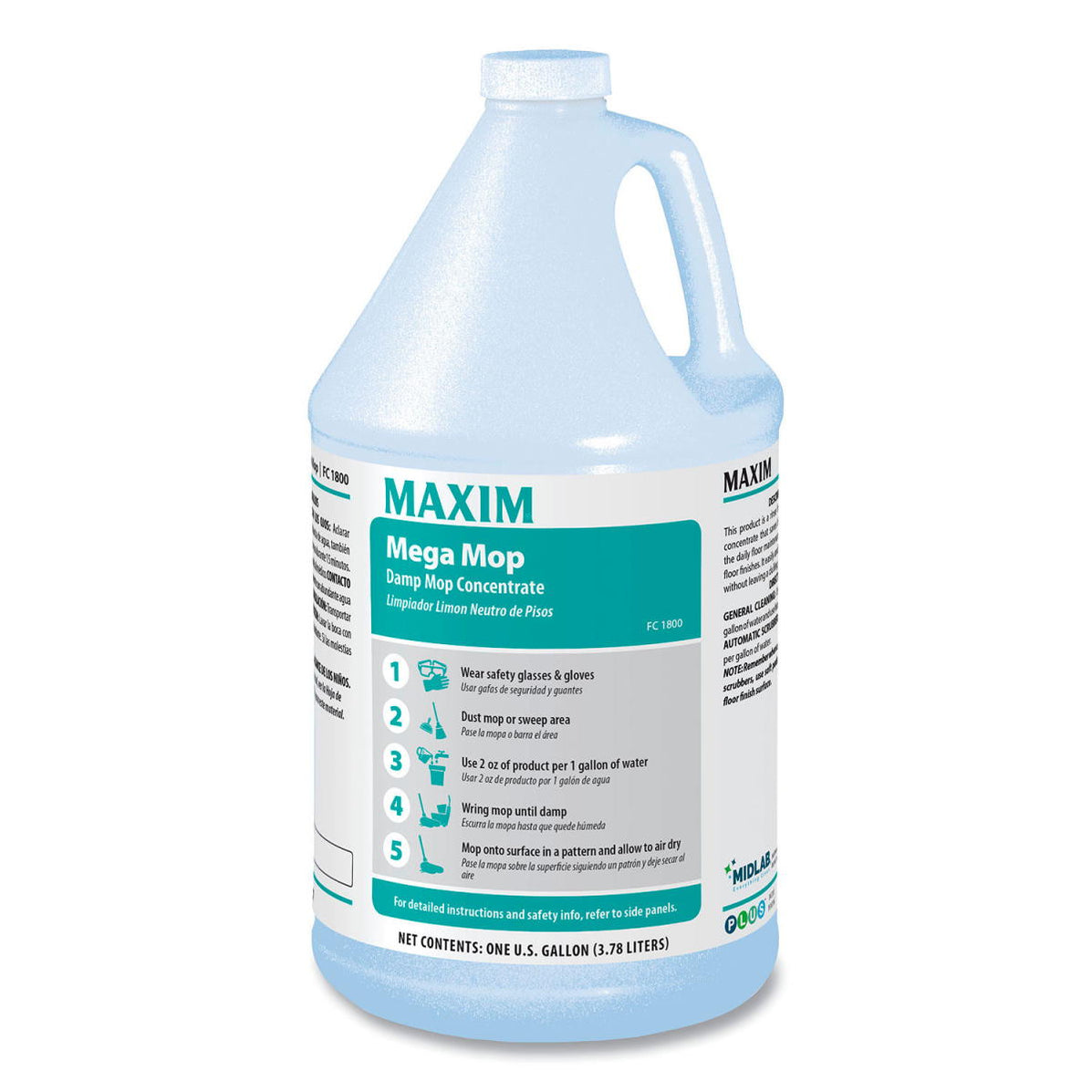 Maxim Mega Mop Neutral Floor Cleaner (4 Gallons) —