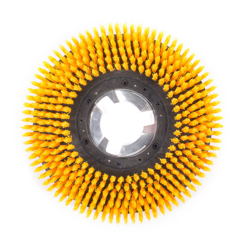 15" Stiff Poly Bristle Everyday Floor Scrubbing Brush for Floor Buffers - Bottom Thumbnail