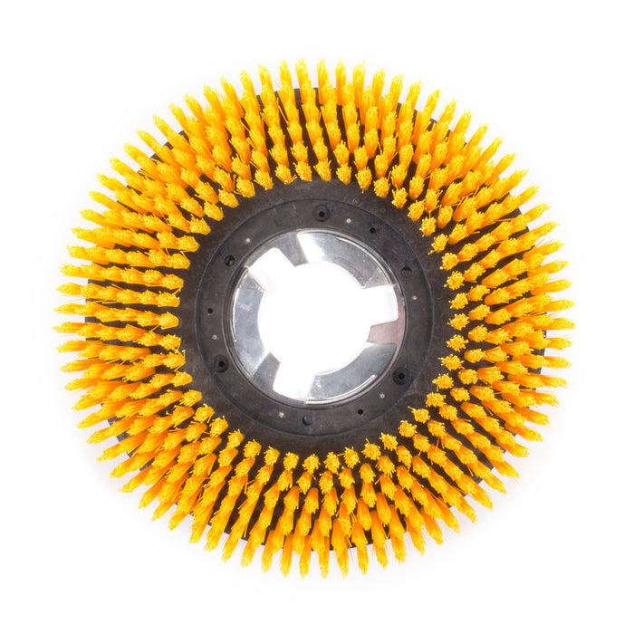 15" Stiff Poly Bristle Everyday Floor Scrubbing Brush for Floor Buffers - Bottom