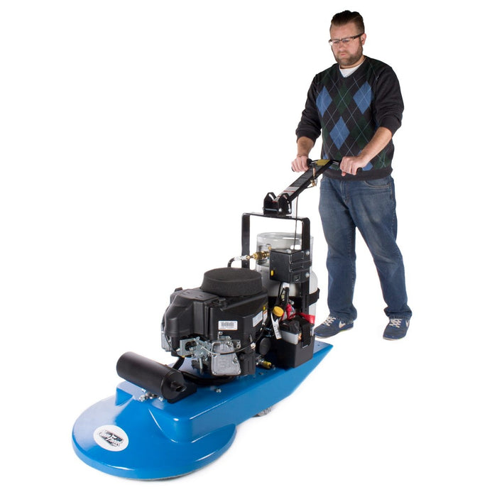 CleanFreak® Propane Floor Burnisher Polishing a Floor