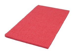 12 x 18 inch Red Oribatl Floor Buffer Spacer & scrubbing Pad