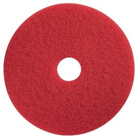 6.5 inch Red Floor Pad with Removable Center Hole