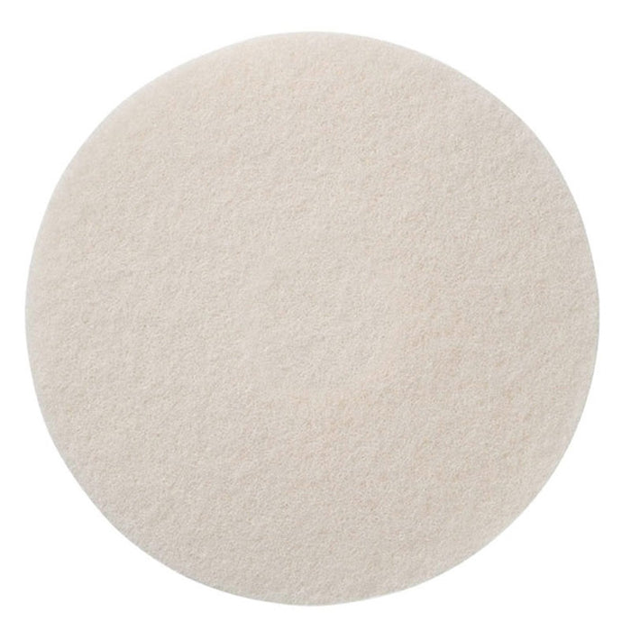 6.5" Round White Floor Buffing Pad
