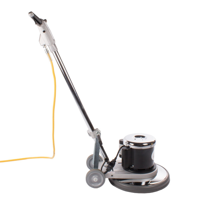 Side View of Buffer with Locking Handle & Transport Wheels