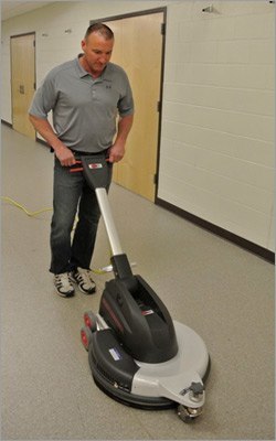 Viper 2000DC 20 inch Floor Burnisher - in use at a school